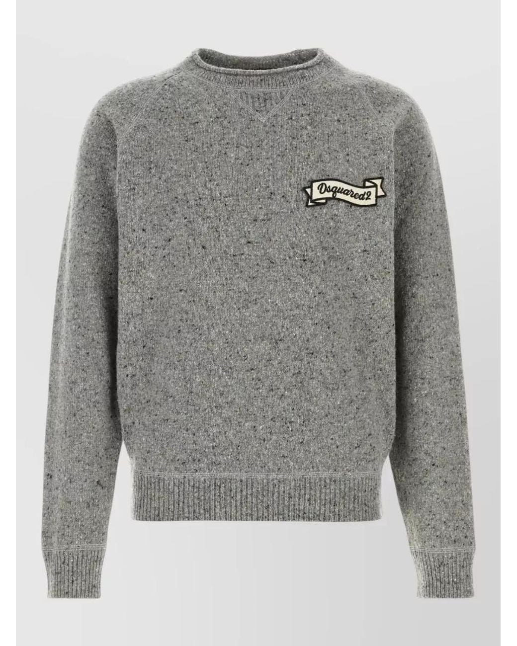 DSquared² Gray Wool Blend Sweater for men