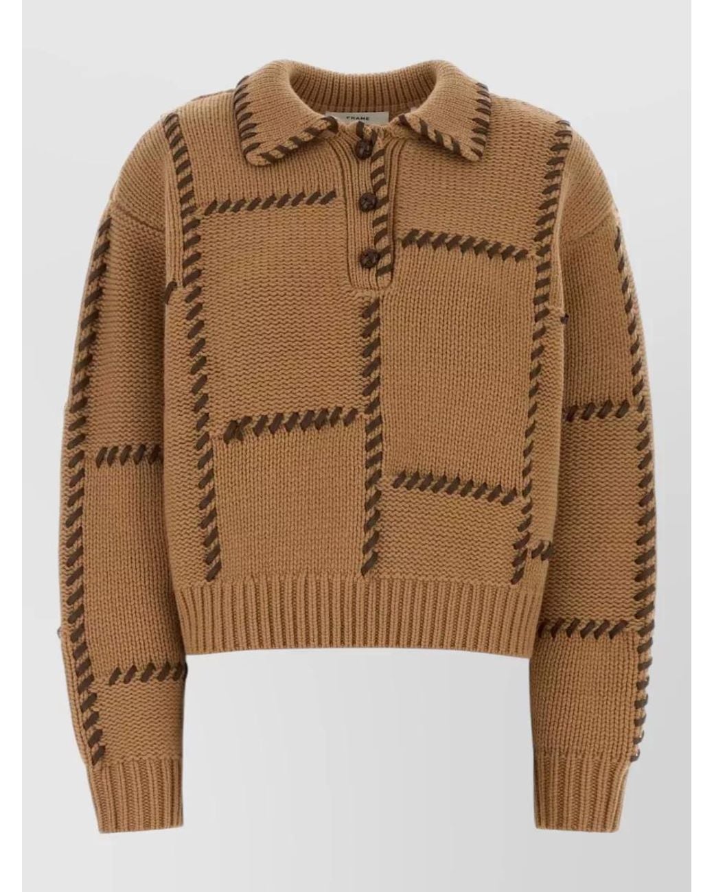 FRAME Brown Oversized Cardigan