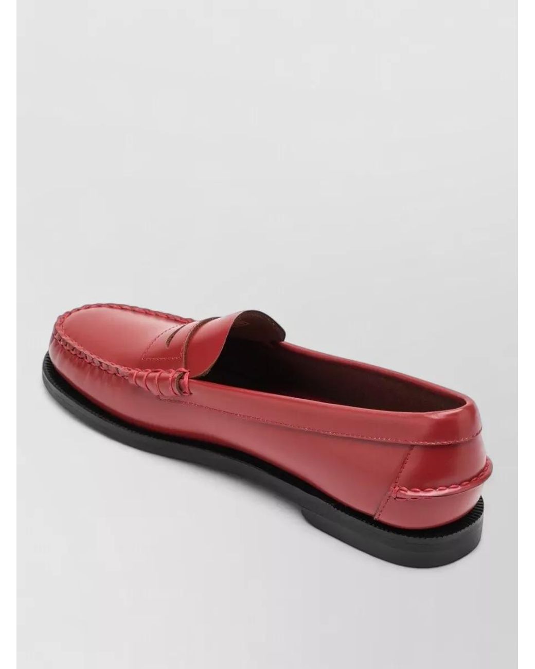 Sebago Red Leather Loafers