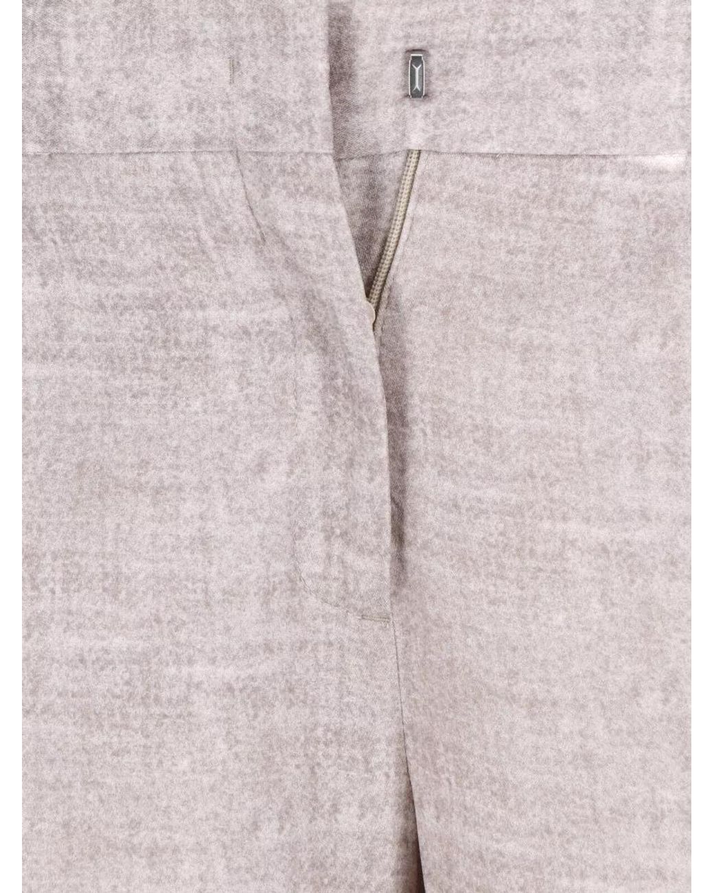 Ermanno Scervino Pink High-Rise Wide-Leg Tailored Trousers