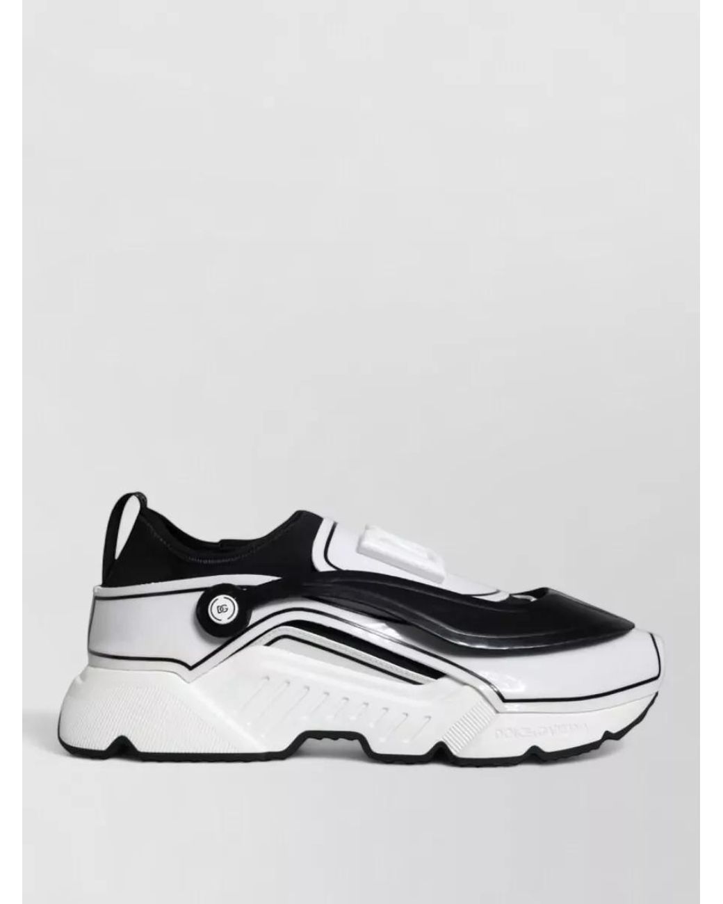 Dolce & Gabbana Gray Leather Slip-On Sneakers for men