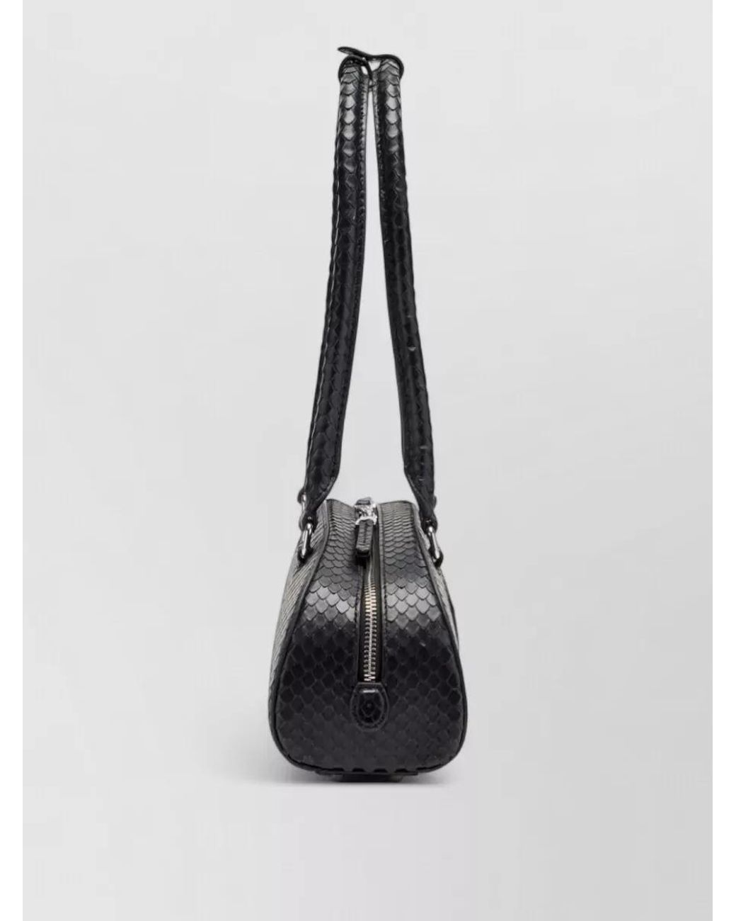 DIESEL Black 1Dr Dome Leather Shoulder Bag