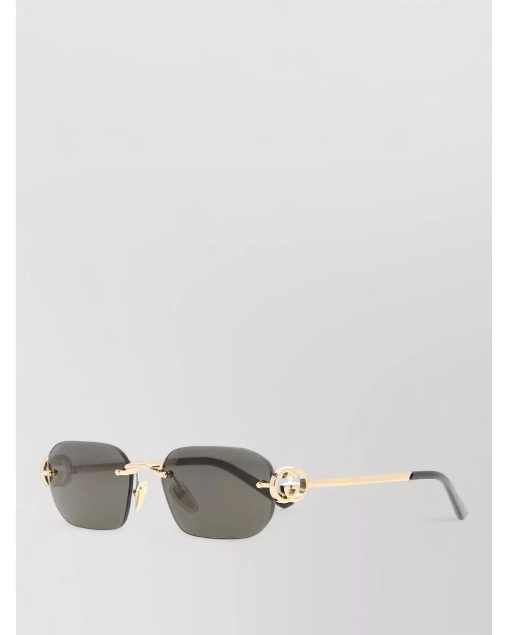 Gucci Gray Metal Sunglasses
