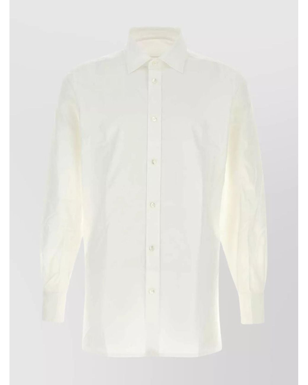 Maison Margiela White Cotton Poplin Shirt for men