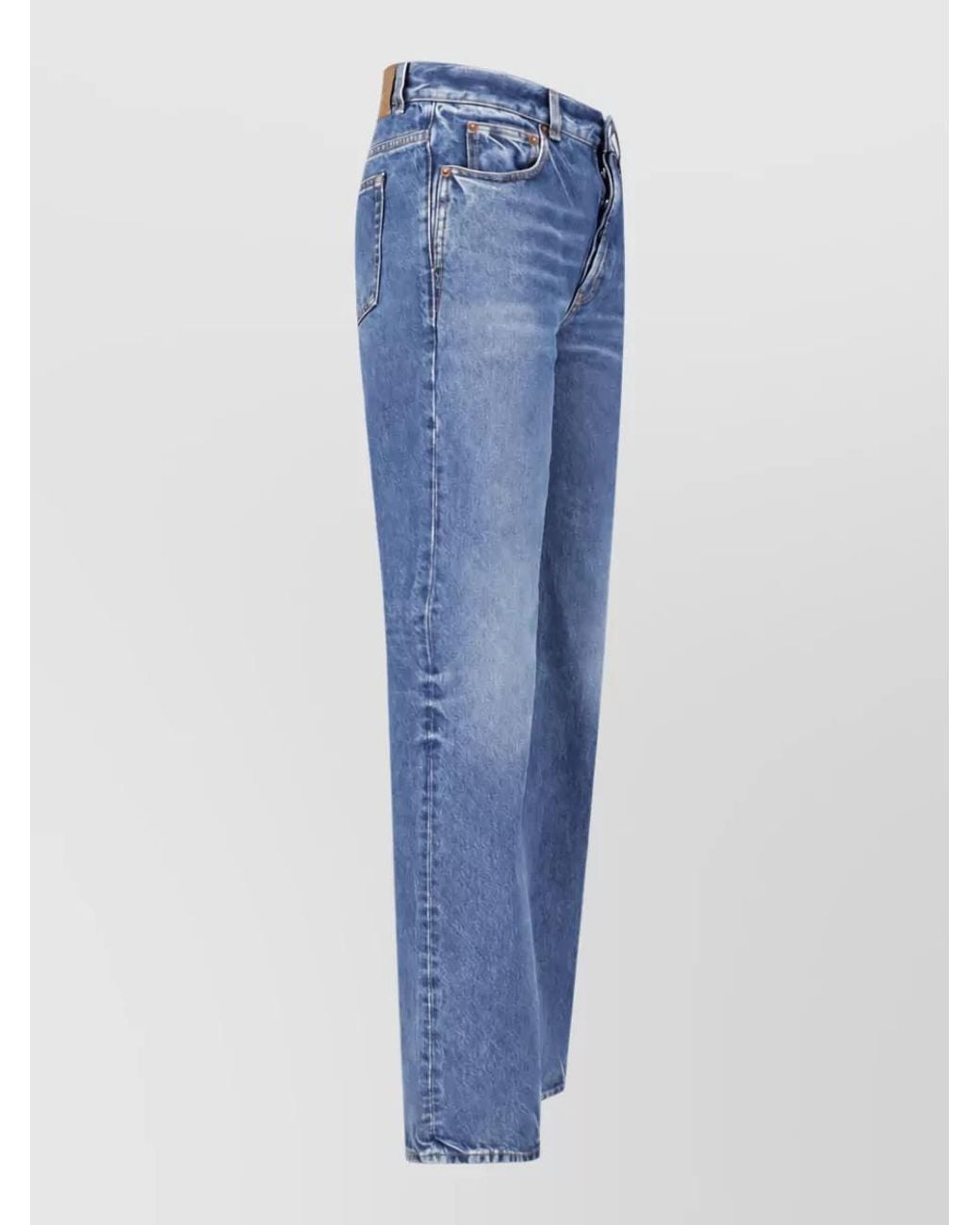Saint Laurent Blue Straight-Leg Denim Jeans