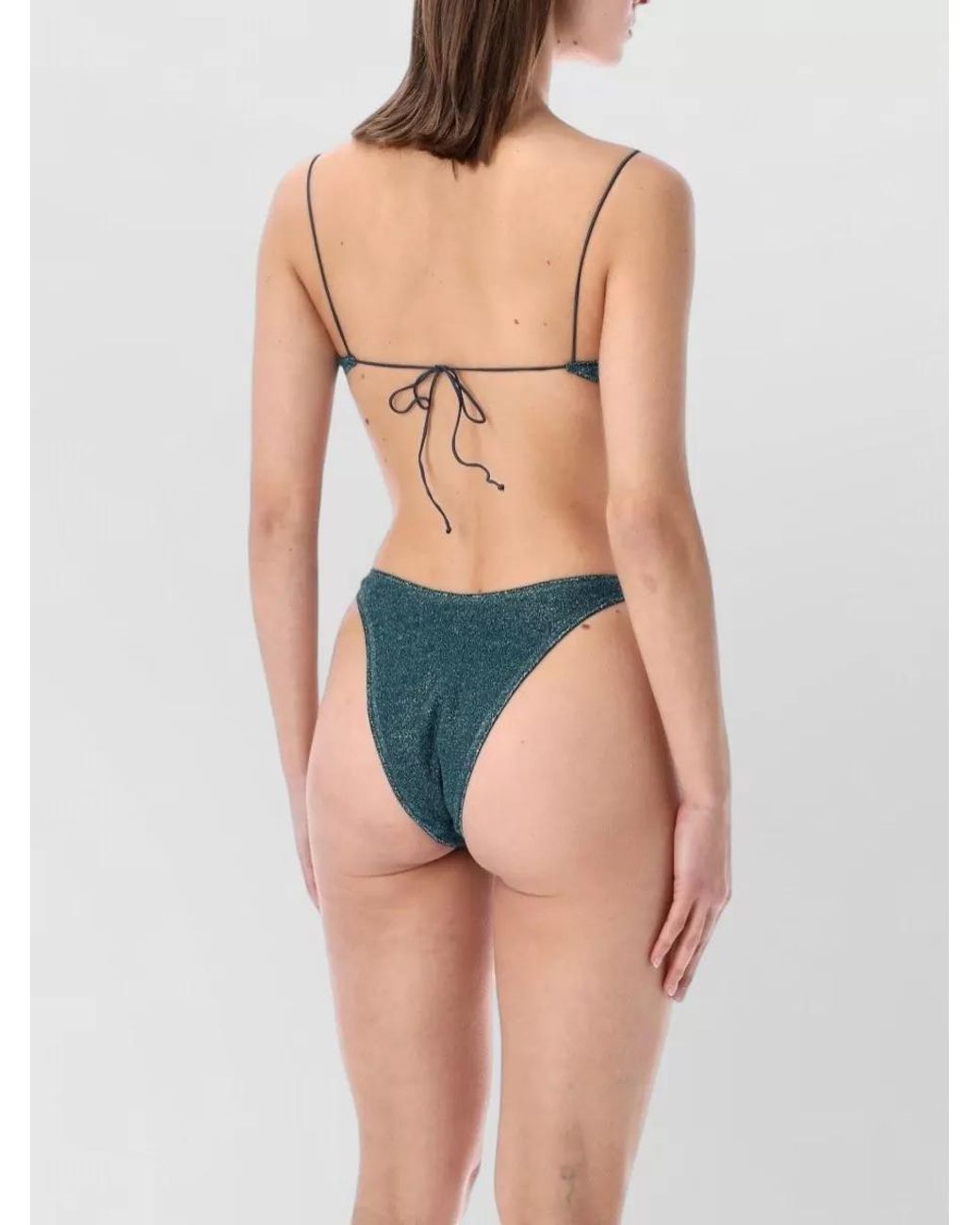 Oseree Blue Metallic Bikini