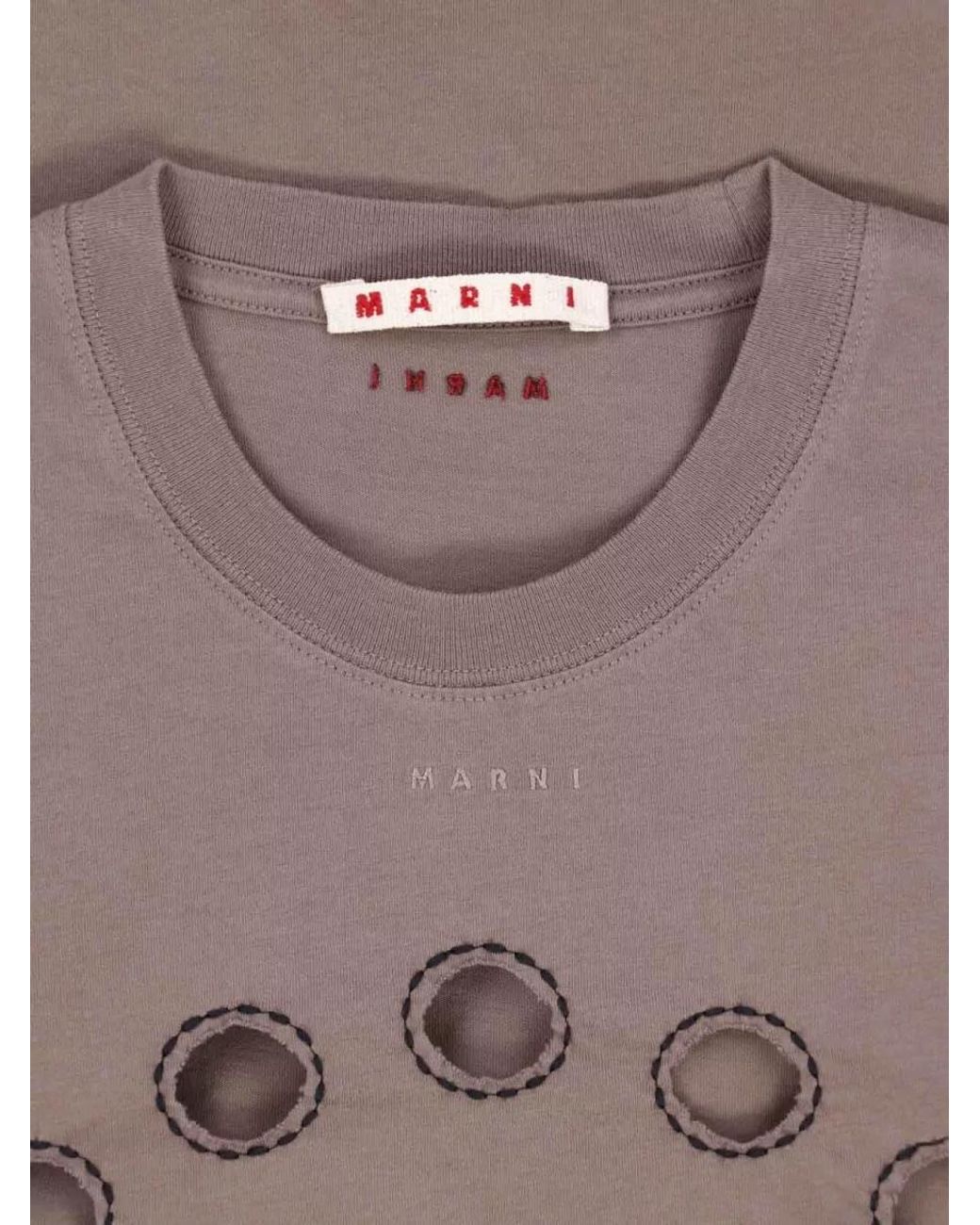 Marni Gray Short Sleeve T-Shirt