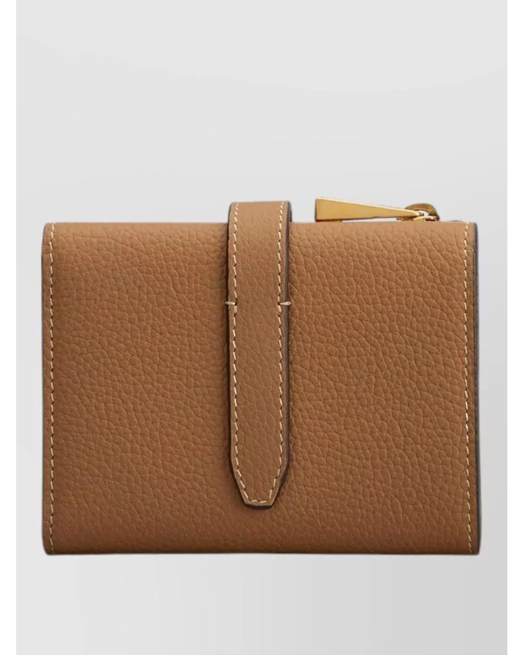 Tod's Brown Leather Tri Fold Wallet