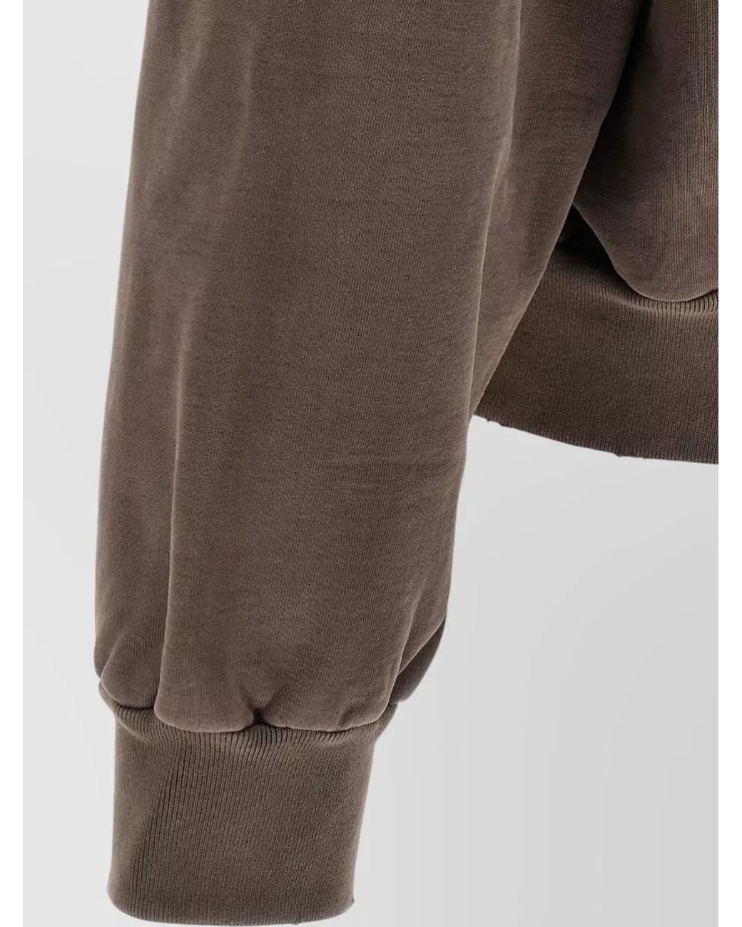 Fear Of God Gray Cotton Graphic-Print Long-Sleeve Hoodie for men