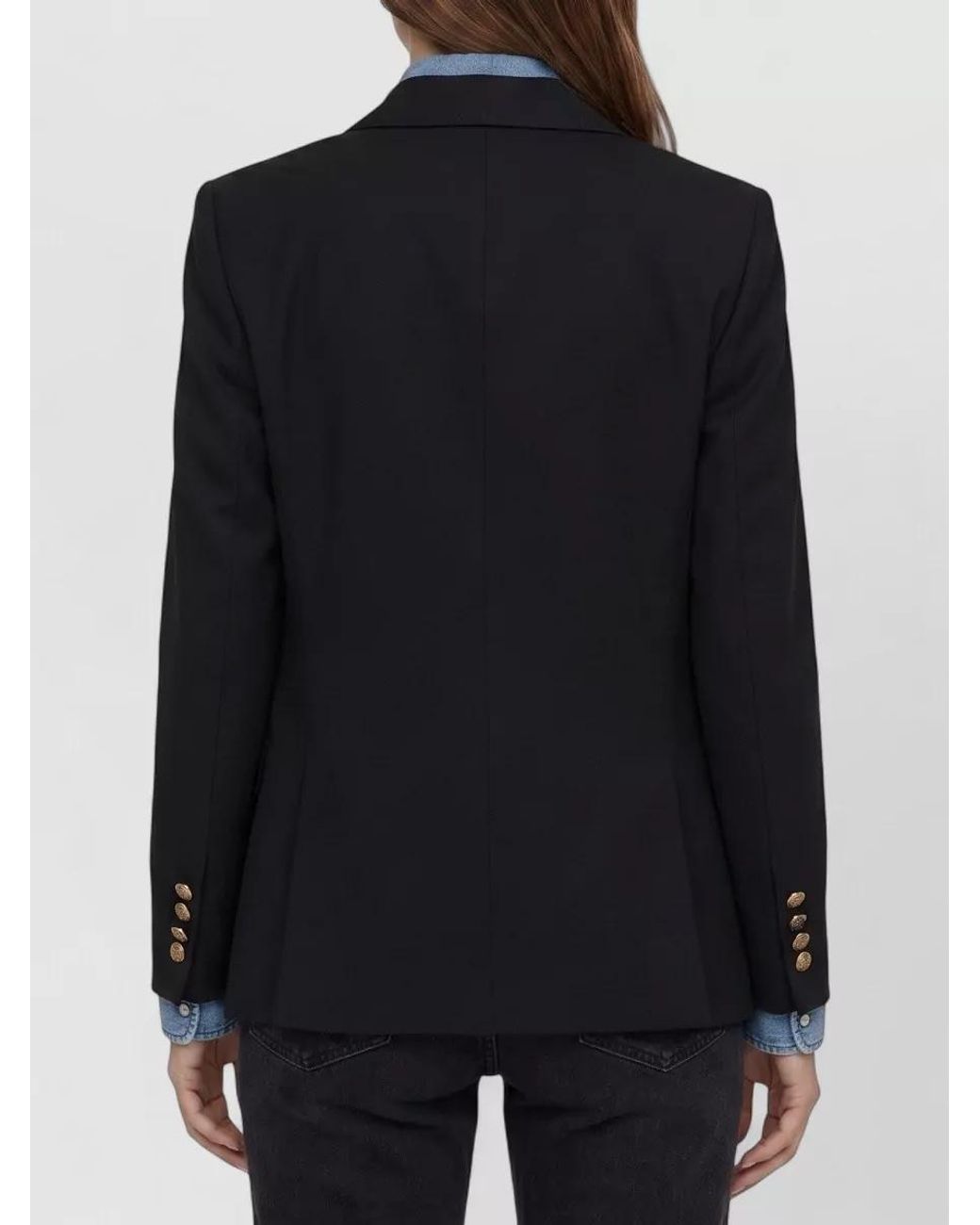 Golden Goose Deluxe Brand Blue Double-Breasted Buttoned Blazer