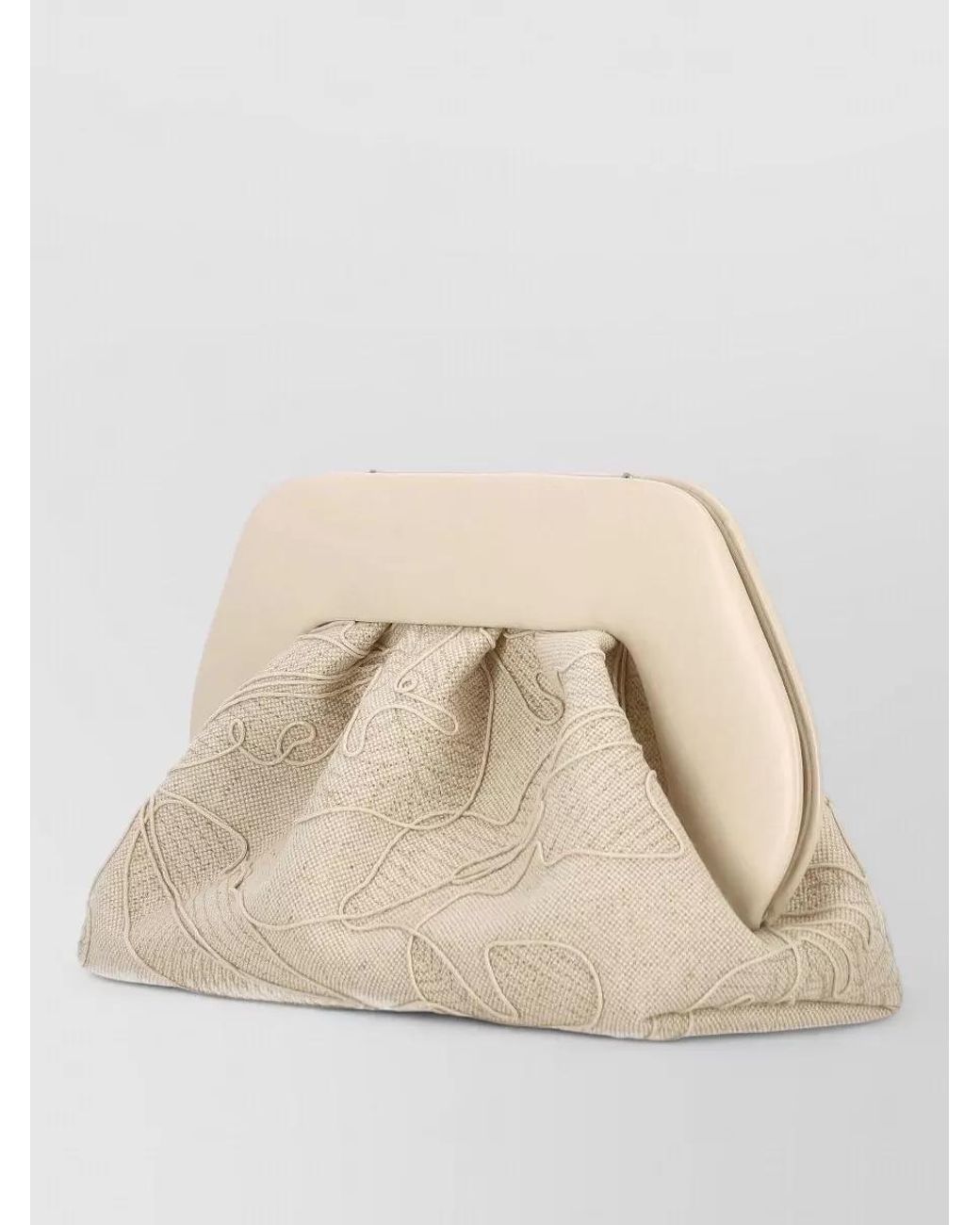 THEMOIRÈ Natural Bios Medium Leather Clutch Bag