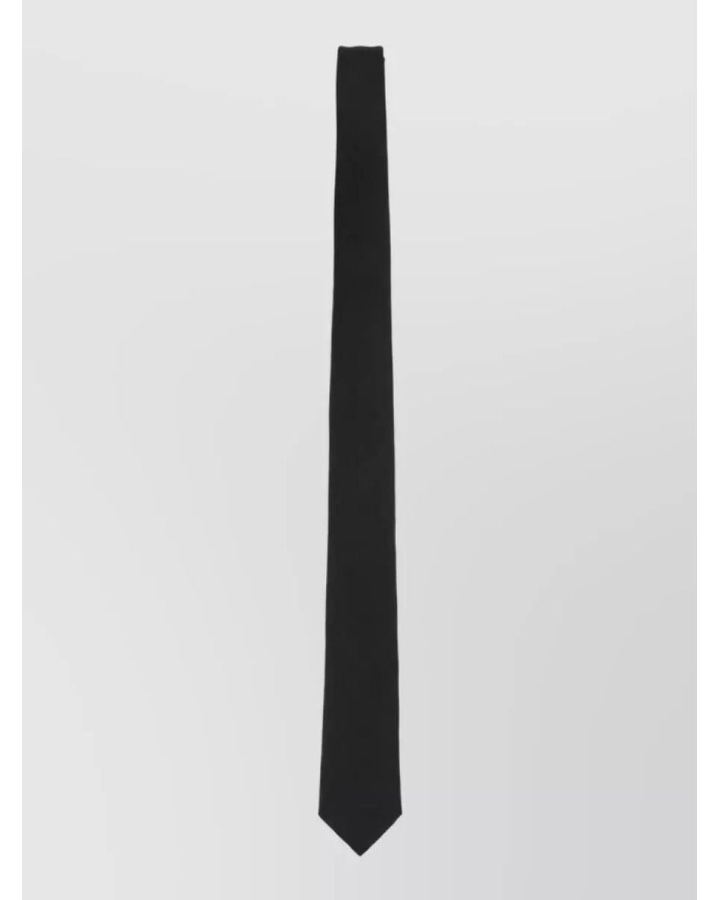 Balenciaga White Silk Wool Tie for men