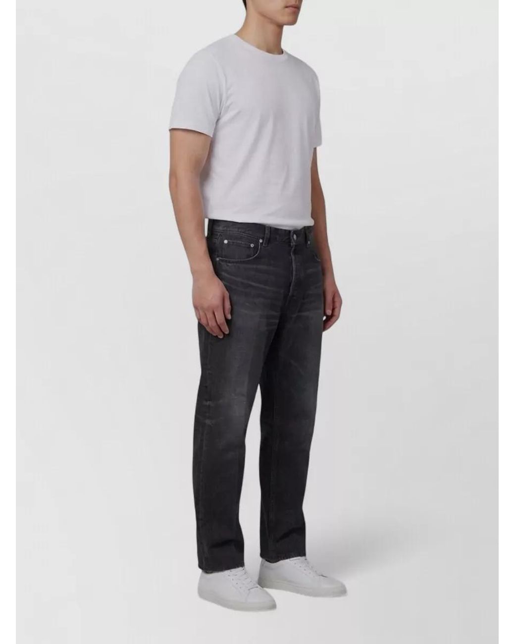 Céline Blue Mid-Rise Straight-Leg Denim Jeans for men