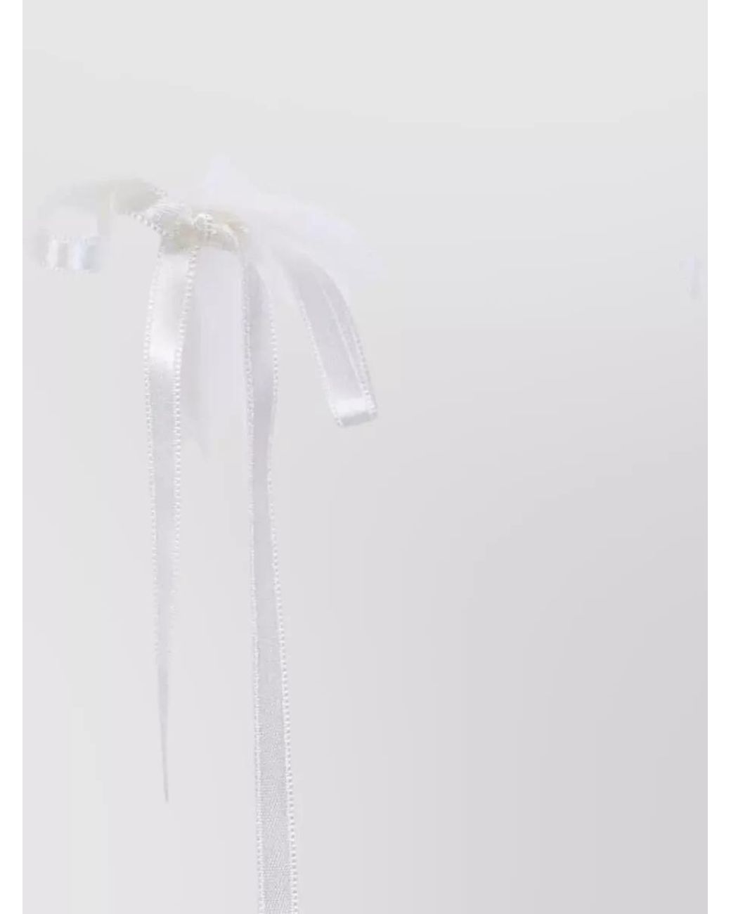 Simone Rocha White Gathered Bust Bow T-Shirt