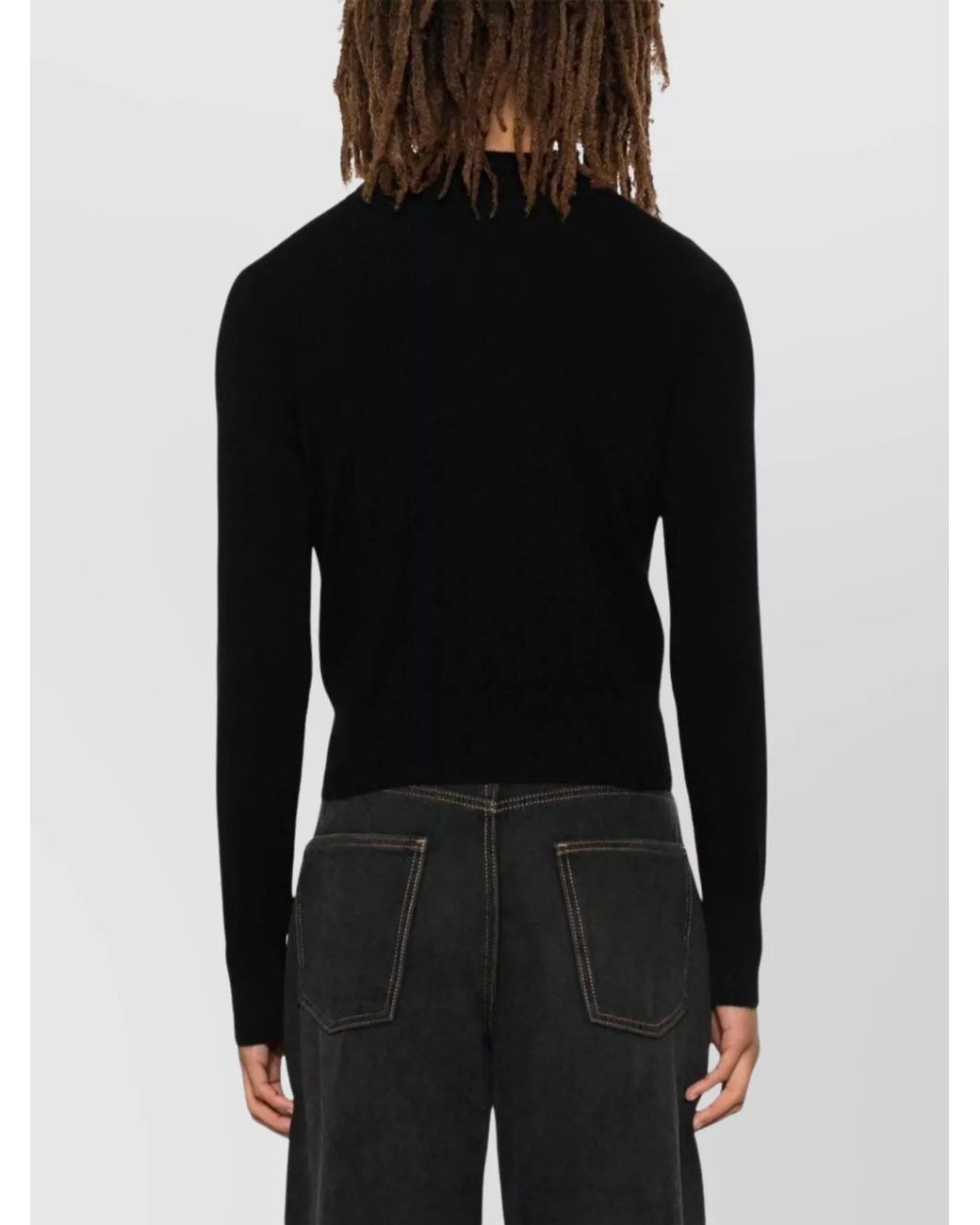 Extreme Cashmere Black Cashmere Fine-Knit Slim-Fit Cardigan