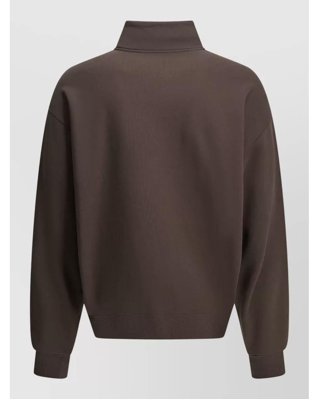 Jacquemus Gray Cotton Hooded Half Zip Sweatshirt for men