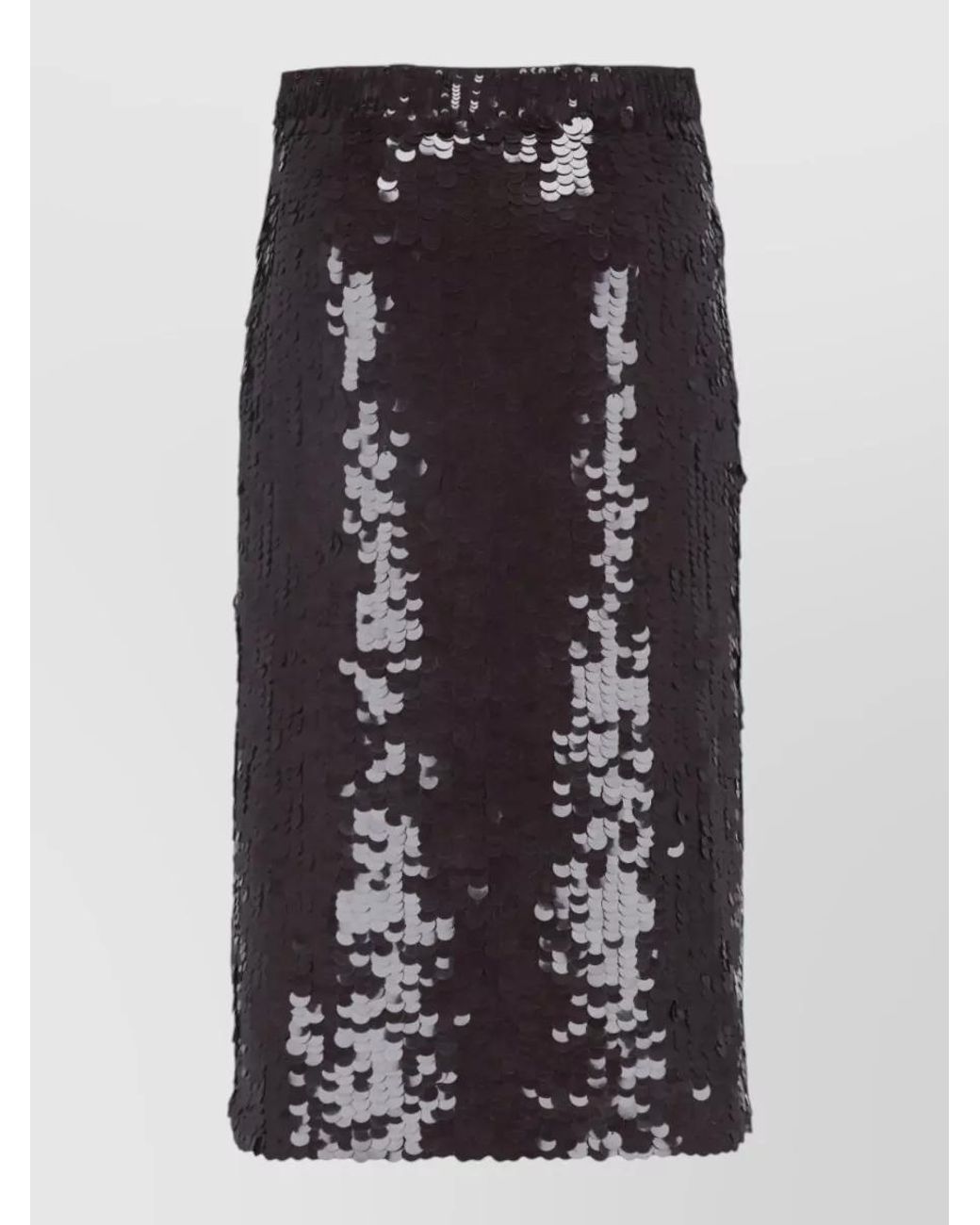 P.A.R.O.S.H. Black Knee-Length Fitted Skirt