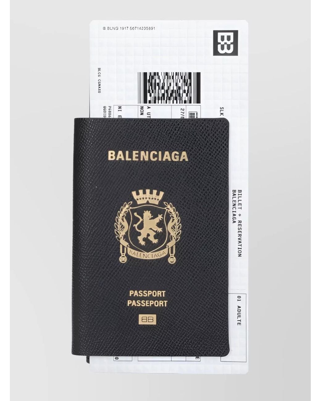 Balenciaga Multicolor Leather Passport Long Wallet for men