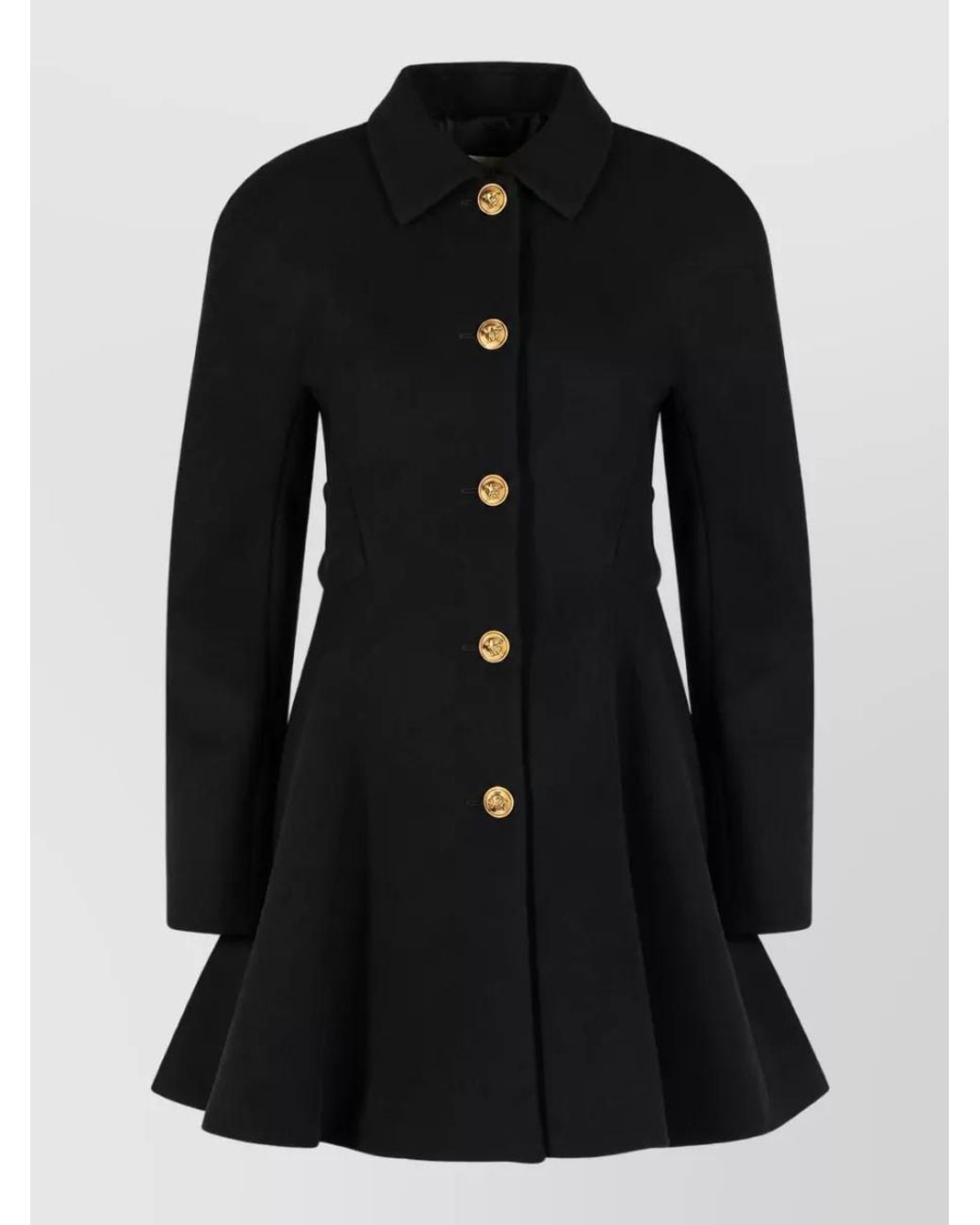 Versace Black Wool Fitted Jacket