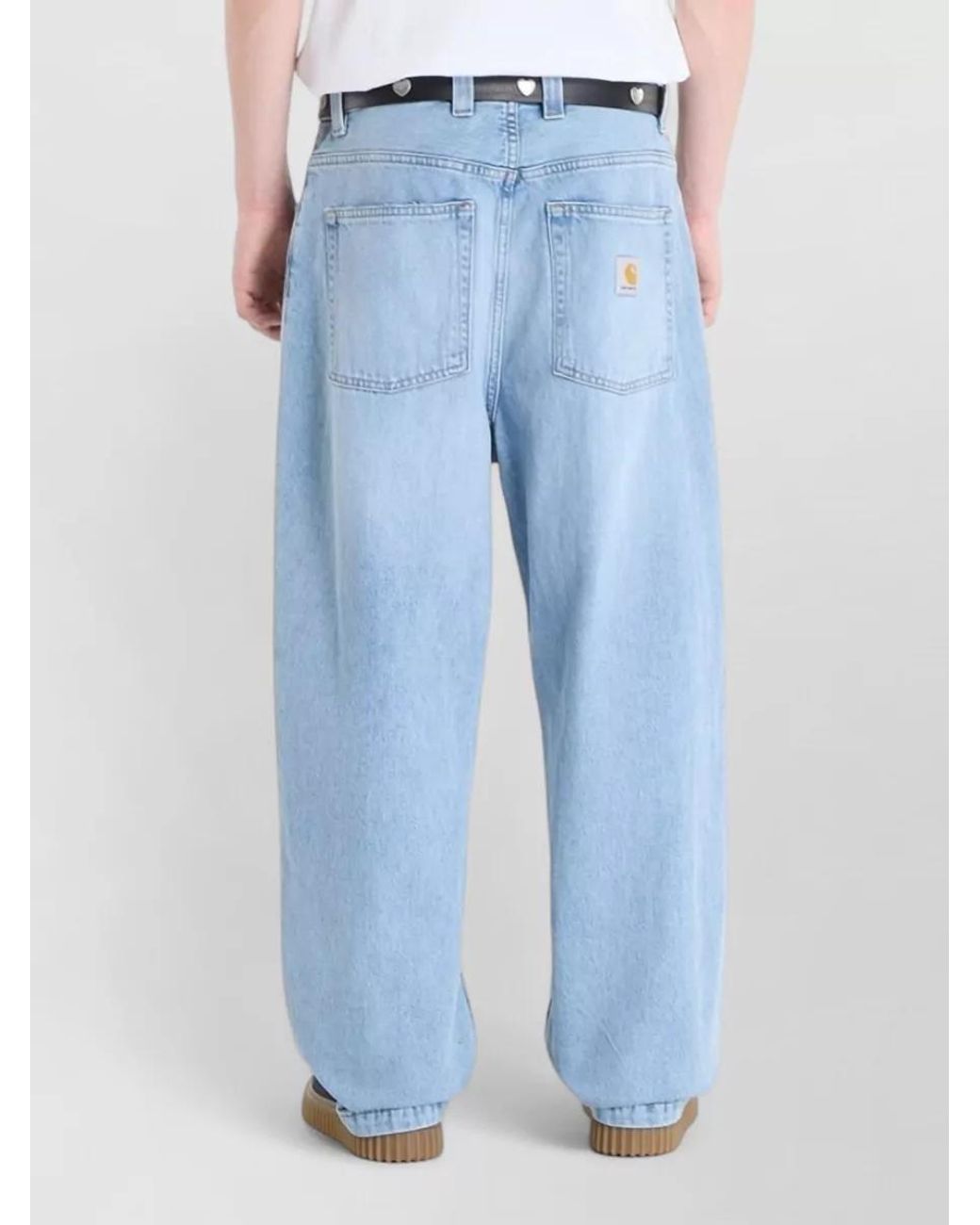Carhartt Blue Denim Straight-Leg Jeans for men