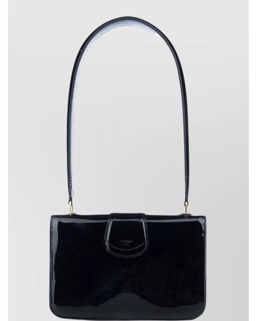 Céline White Calf Leather Shoulder Bag