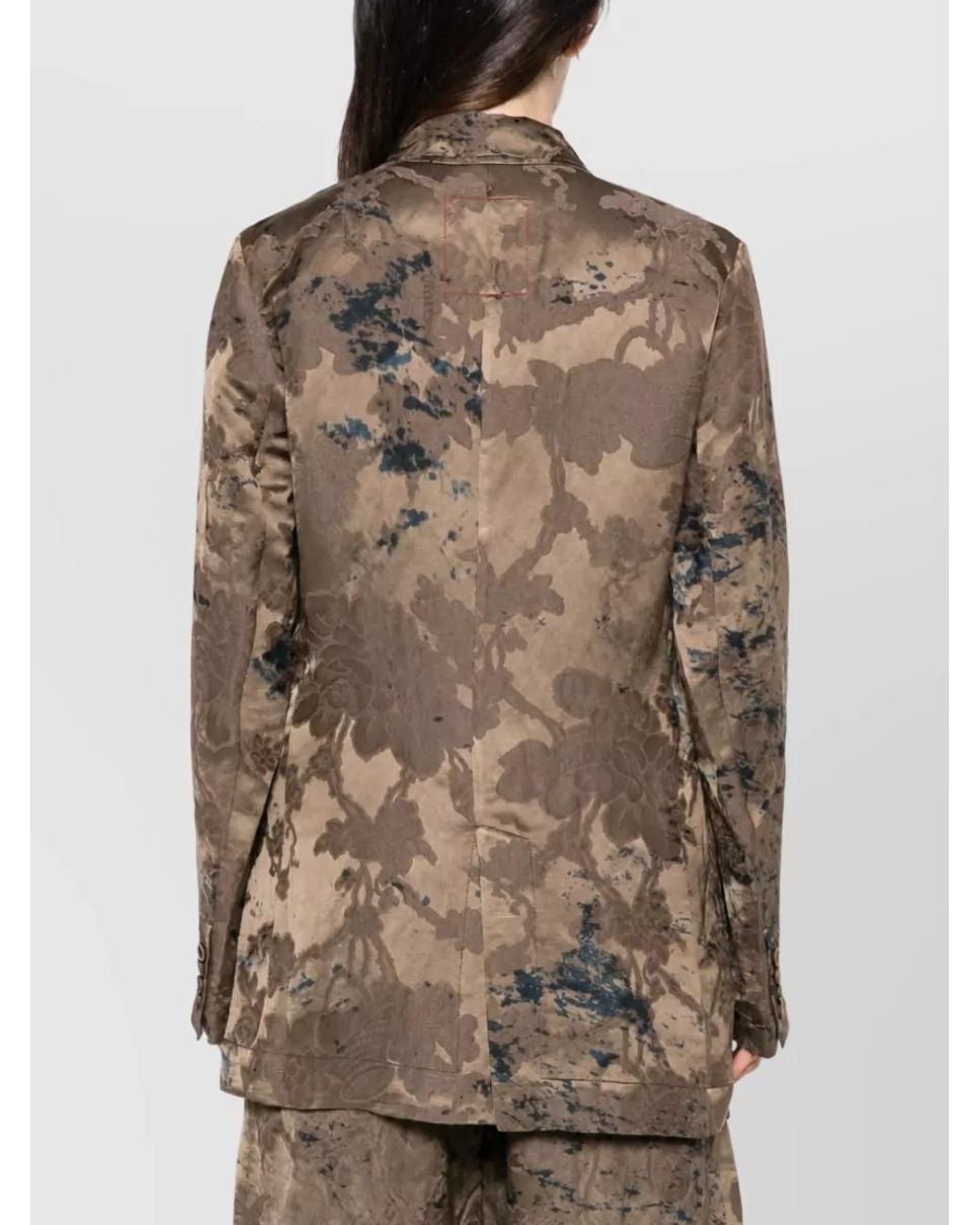 Uma Wang Natural Linen Blend Suit Jacket