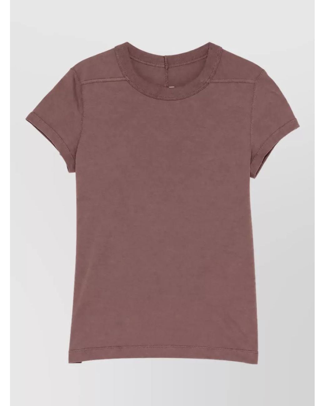 Rick Owens Purple Cropped T-Shirt