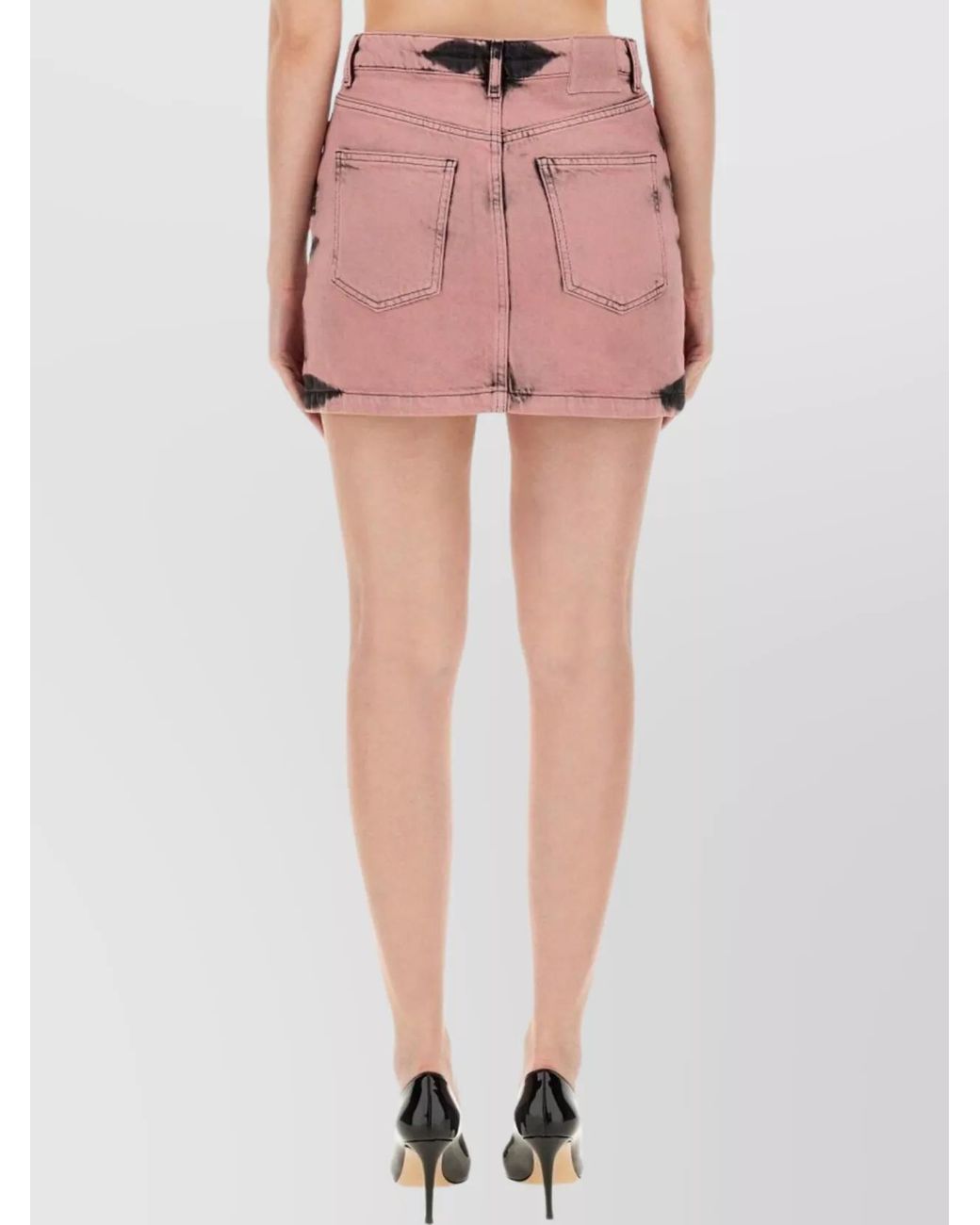 Moschino Pink Cotton Mini Skirt