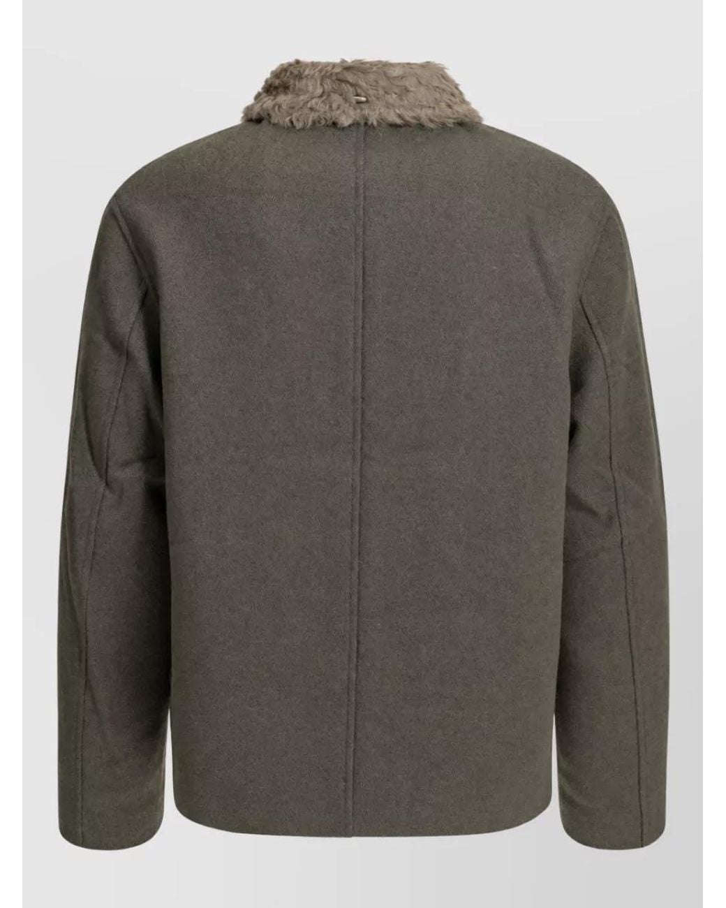 Our Legacy Gray Single Breasted Short Coat for men