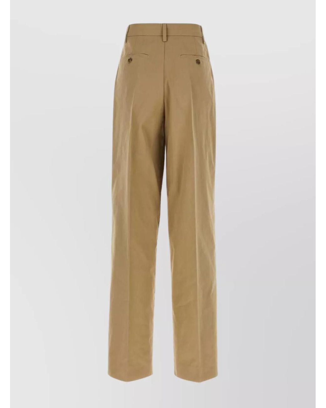 Prada Natural Camel Cotton Pant
