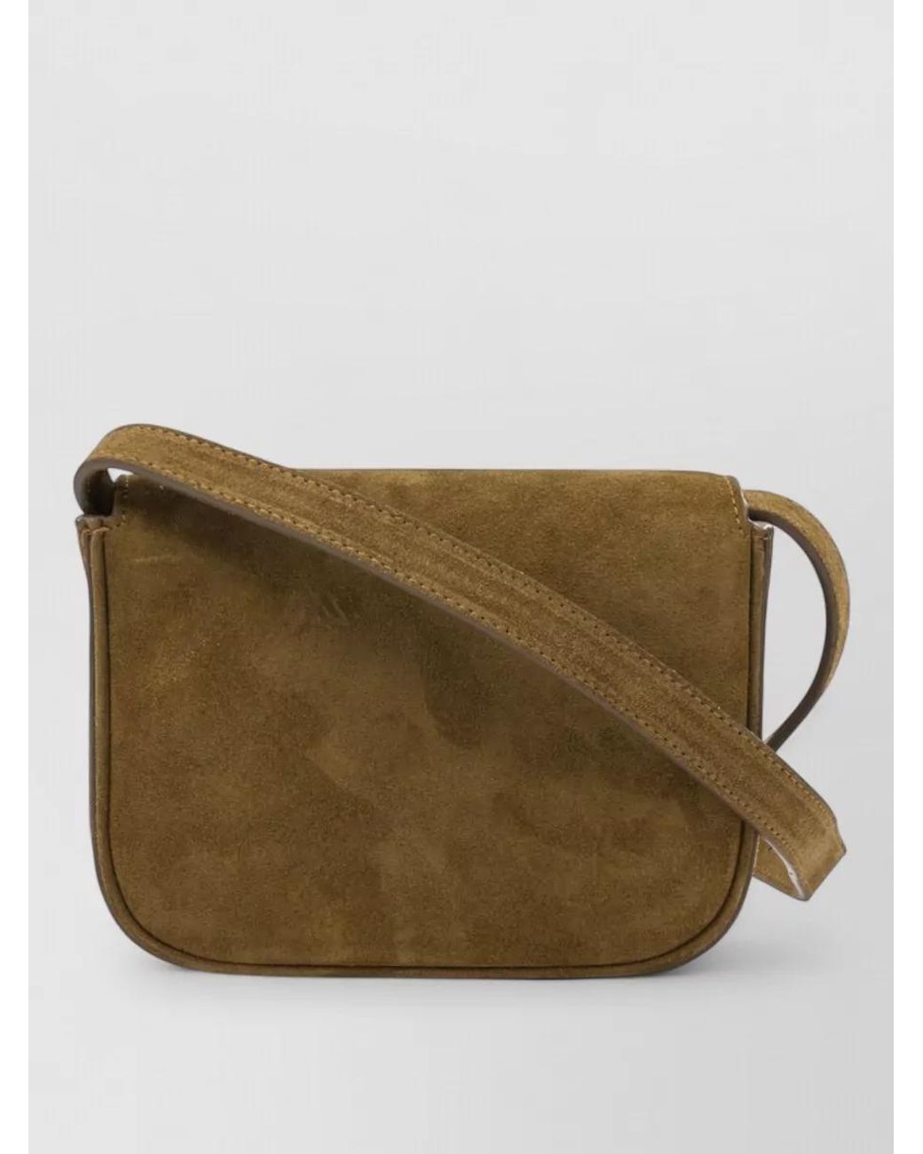 Soeur Green Bell Suede Crossbody Bag Adjustable Strap