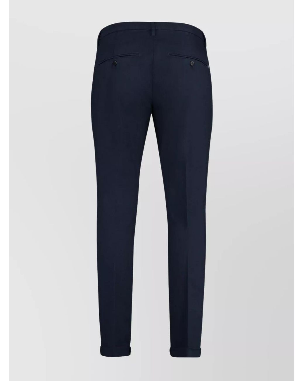 Dondup Blue Cotton Chino Trousers for men