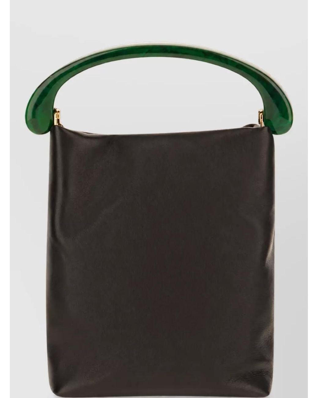 Dries Van Noten Black Leather Shoulder Bag