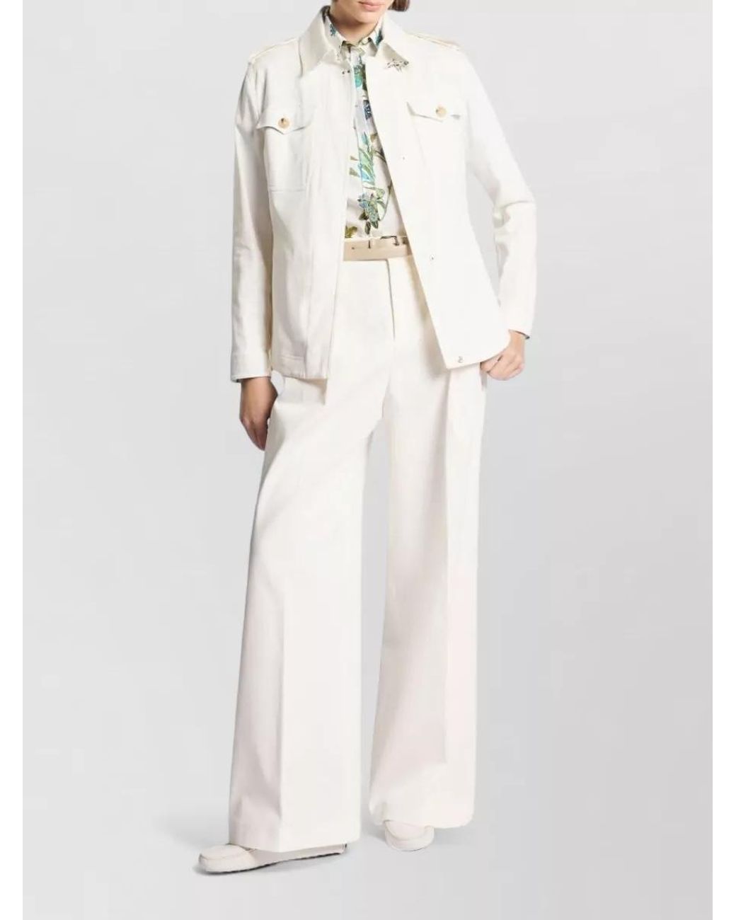 Fay Natural Cotton Shirt Jacket