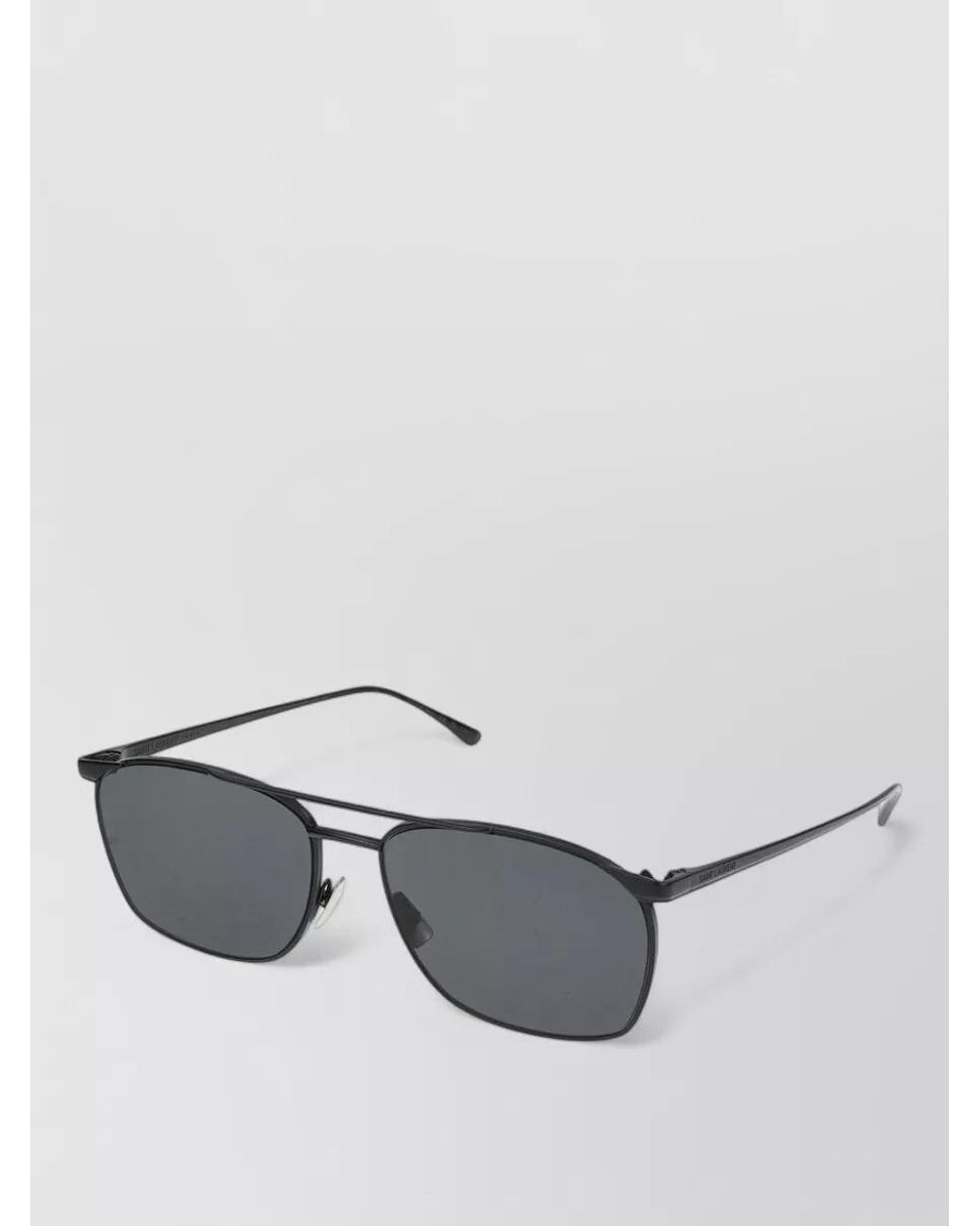 Saint Laurent Gray Metal Sunglasses for men
