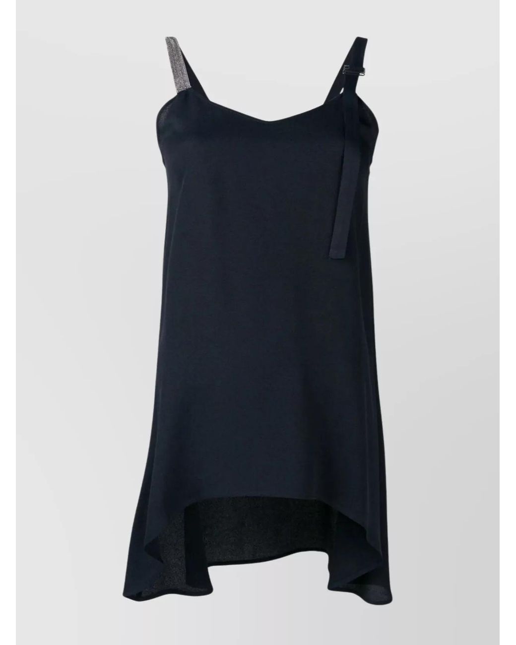 Fabiana Filippi Blue Silk V-Neck Tunic