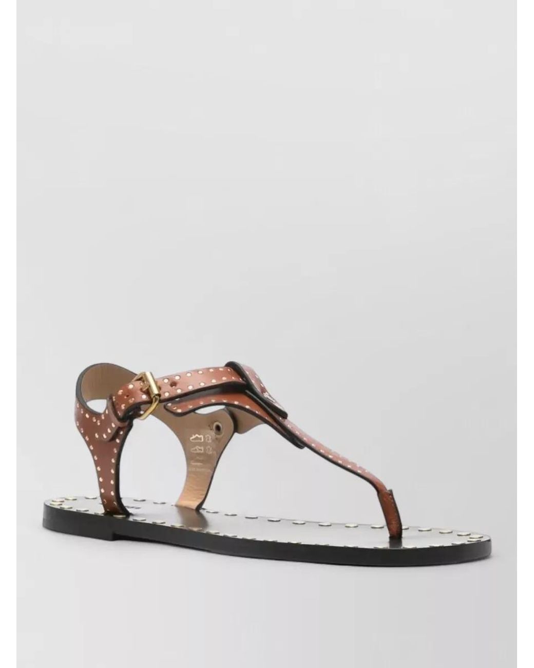 Isabel Marant Multicolor Studded Leather Thong Sandals
