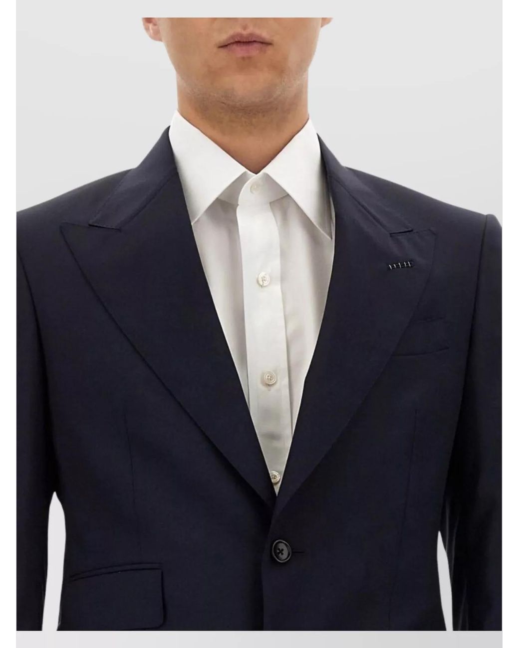 Tom Ford Blue Wool Slim-Fit Single-Breasted Suit for men