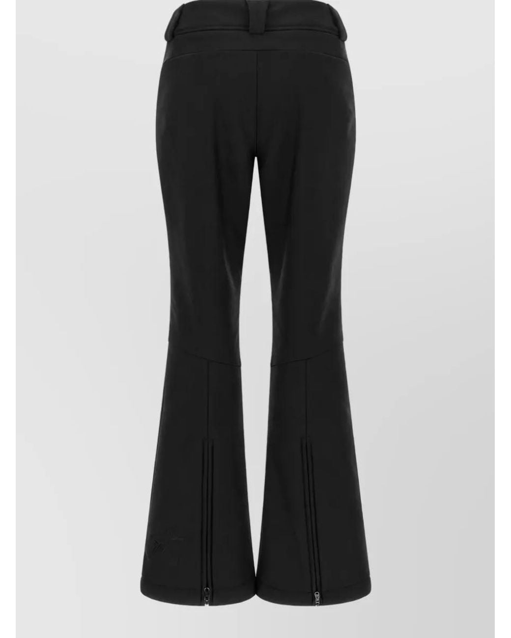 Perfect Moment Black Mid-Rise Flared Pants
