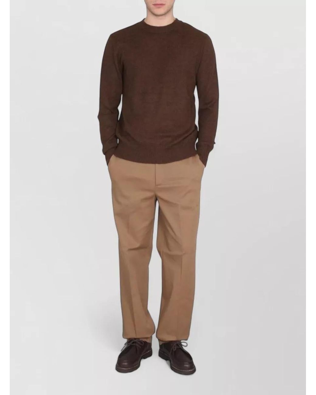 Department 5 Natural Cotton Straight-Leg Trousers for men