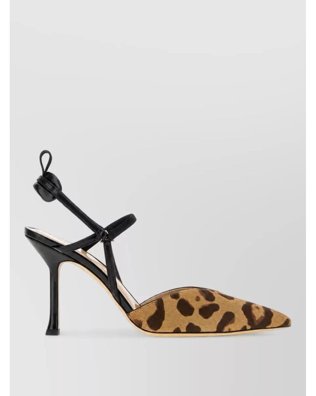 Fendi Metallic Leather Printed Pumps