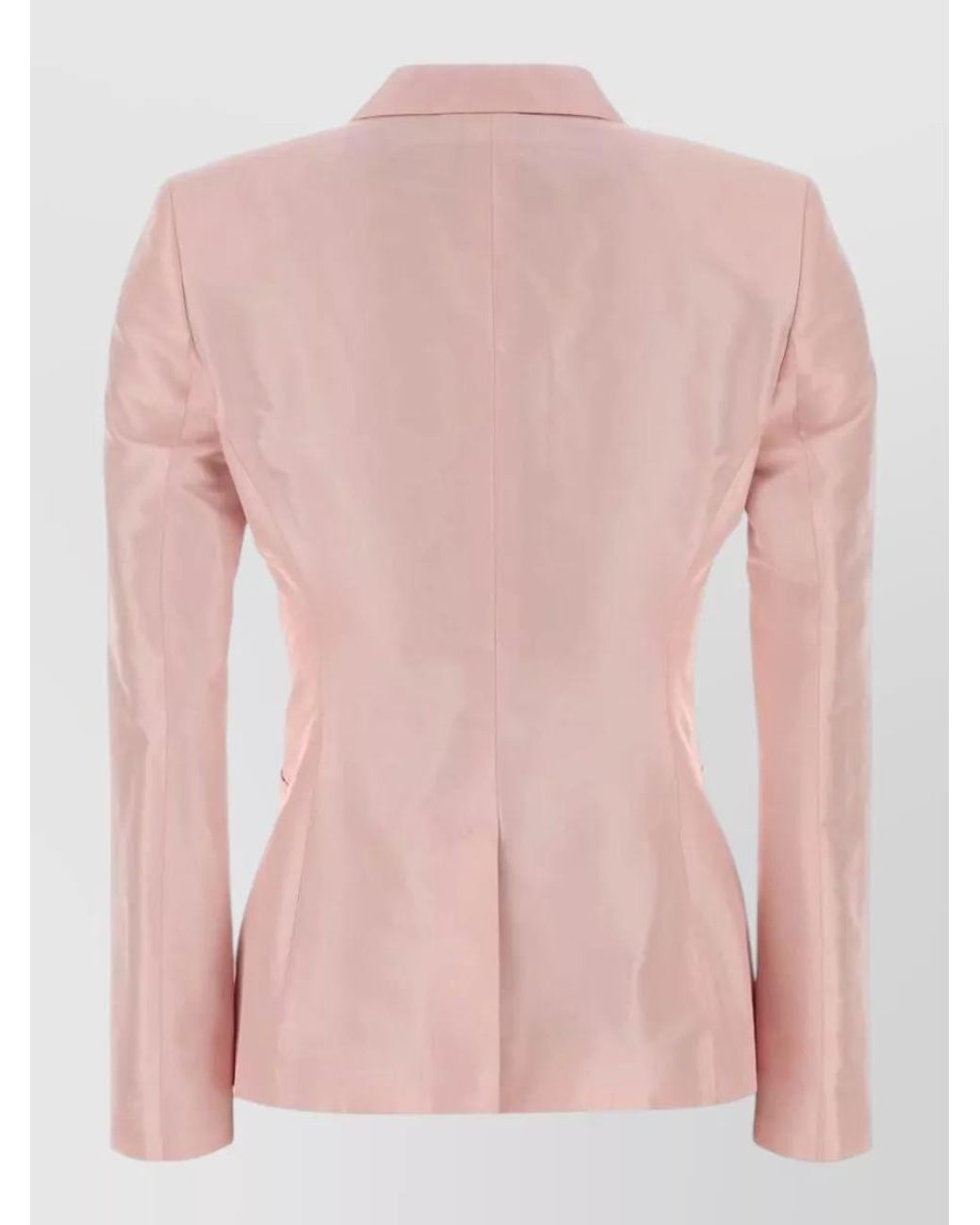 Gucci Pink Silk Faille Single-Breasted Blazer