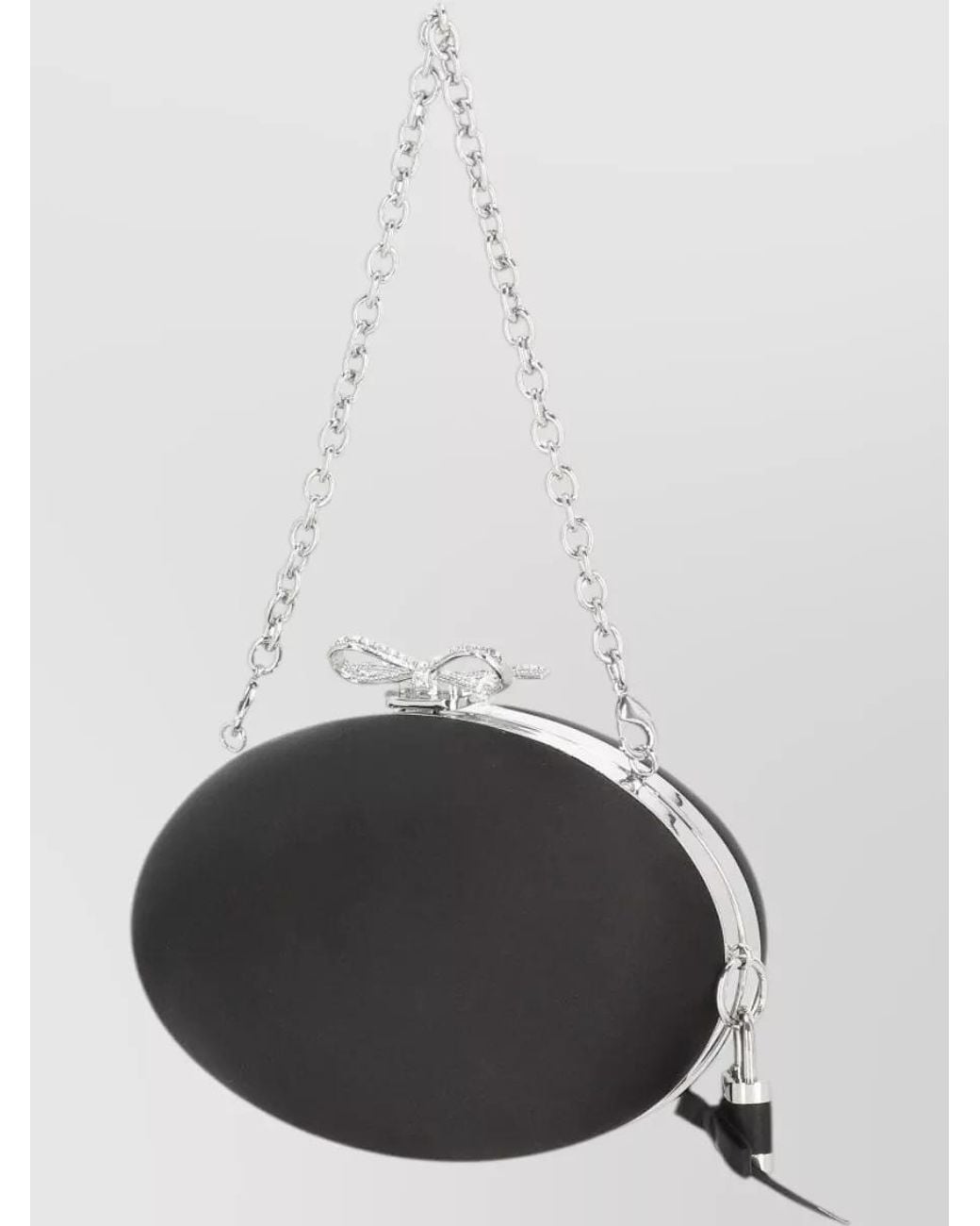 Self-Portrait Black The Bow Clutch Bag