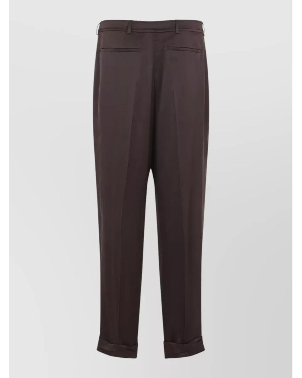 Saint Laurent Multicolor Silk High-Rise Regular-Fit Pleated Tailored Trousers for men