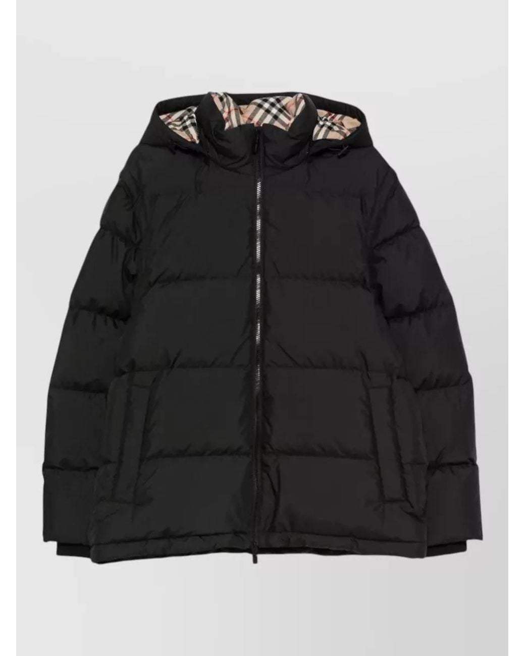 Burberry Black Hooded Down Puffer Jacket for men
