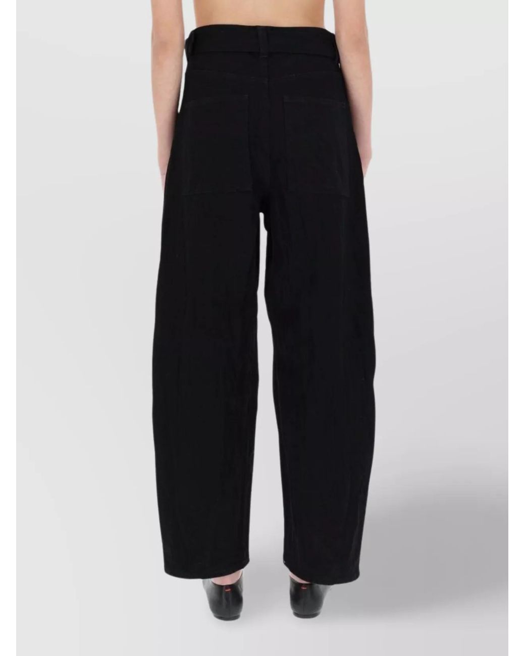 Studio Nicholson Black Wide-Leg Trousers