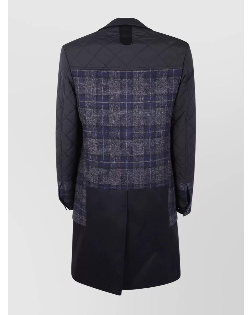 Junya Watanabe Blue Wool Double Breasted Coat for men