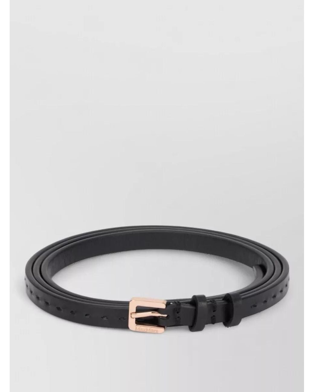 Max Mara Gray Leather Belt