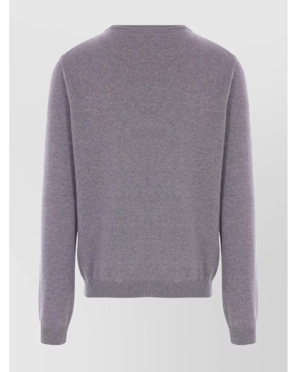 Gucci Gray Cashmere Gg Intarsia Crew Neck Jumper for men