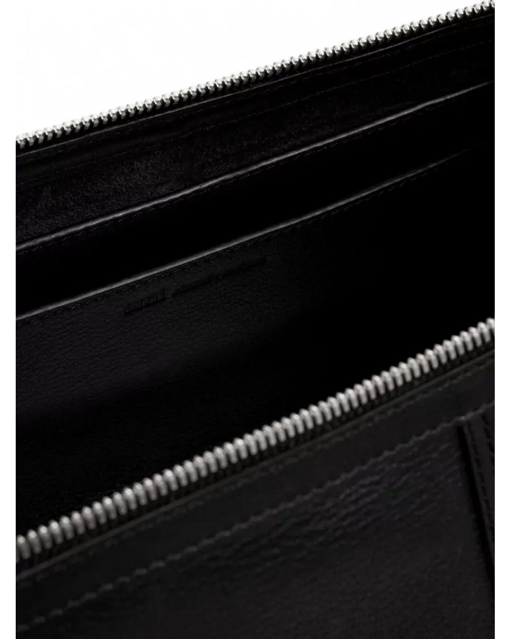 AMI Black Leather Crossbody Bag